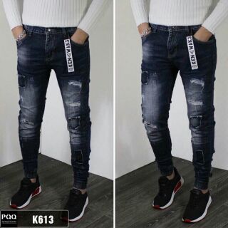 SALE: Quần bò rách kiểu jogger