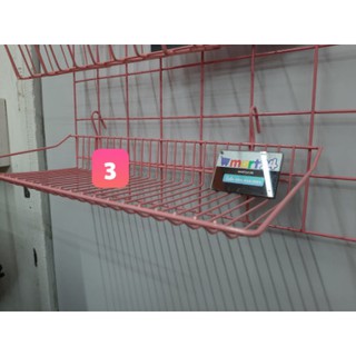 RỔ TREO KHUNG LƯỚI (6 mẫu màu hồng)