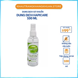 Chai xịt khuẩn mini HapiCare+ /Xịt Khuẩn /Xịt rửa tay khô dễ bỏ túi đi học đi làm.