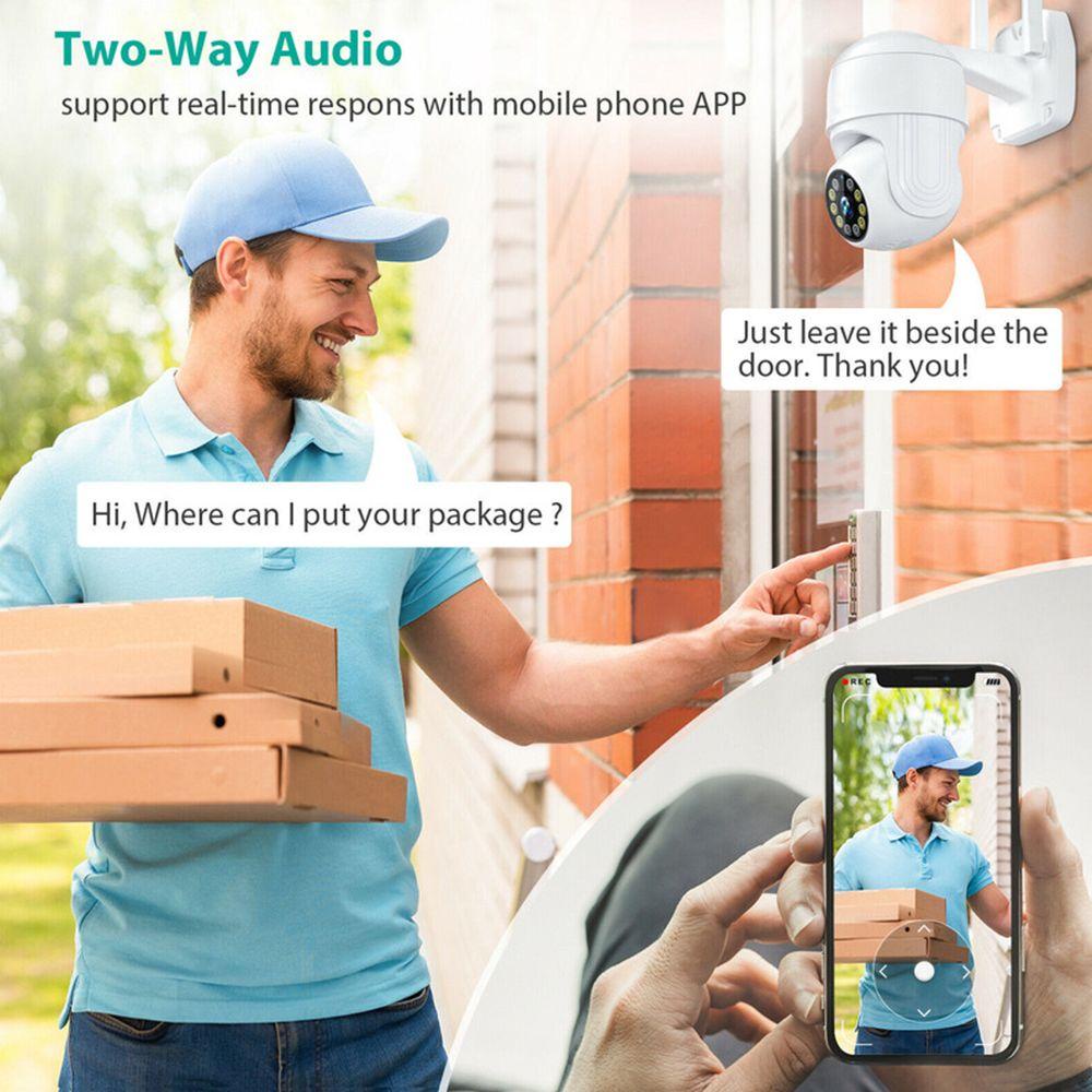 BTLIMER Camera Giám Sát Ngoài Trời Điều Khiển Từ Xa