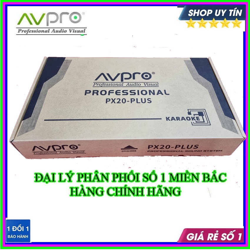 Nâng Tiếng AVpro PX-22 plus hàng chính hãng  Màn Hình LCD. Nâng Bass Căng, Treb Sáng.Chỉnh Nhạc Cực Hay
