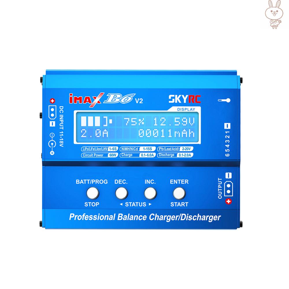 Bộ Sạc Pin Ol Skyrc Imax B6 V2 60w 6a Dc / Dc Chuyên Dụng Cho Dji Mavic Inspire Nimh / Nicd / Lipo / Lihv / Life / Lib