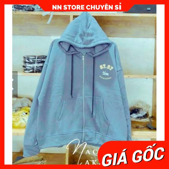 ÁO KHOÁC NỈ DÂY KÉO NAM NỮ UNISEX THÊU CÚN 0707 CỰC HOT AKN26 ⚡FREESHIP⚡100% ẢNH THẬT⚡ NN CHUYÊN SỈ - NN STORE