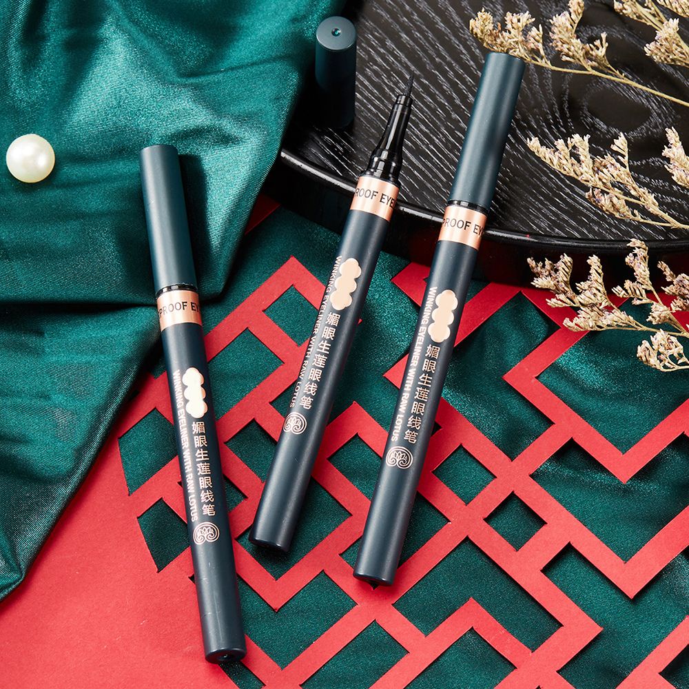 [Hàng mới về] Bút kẻ mắt nước màu đen tinh tế dễ sử dụng chống thấm nước lâu trôi nhanh khô