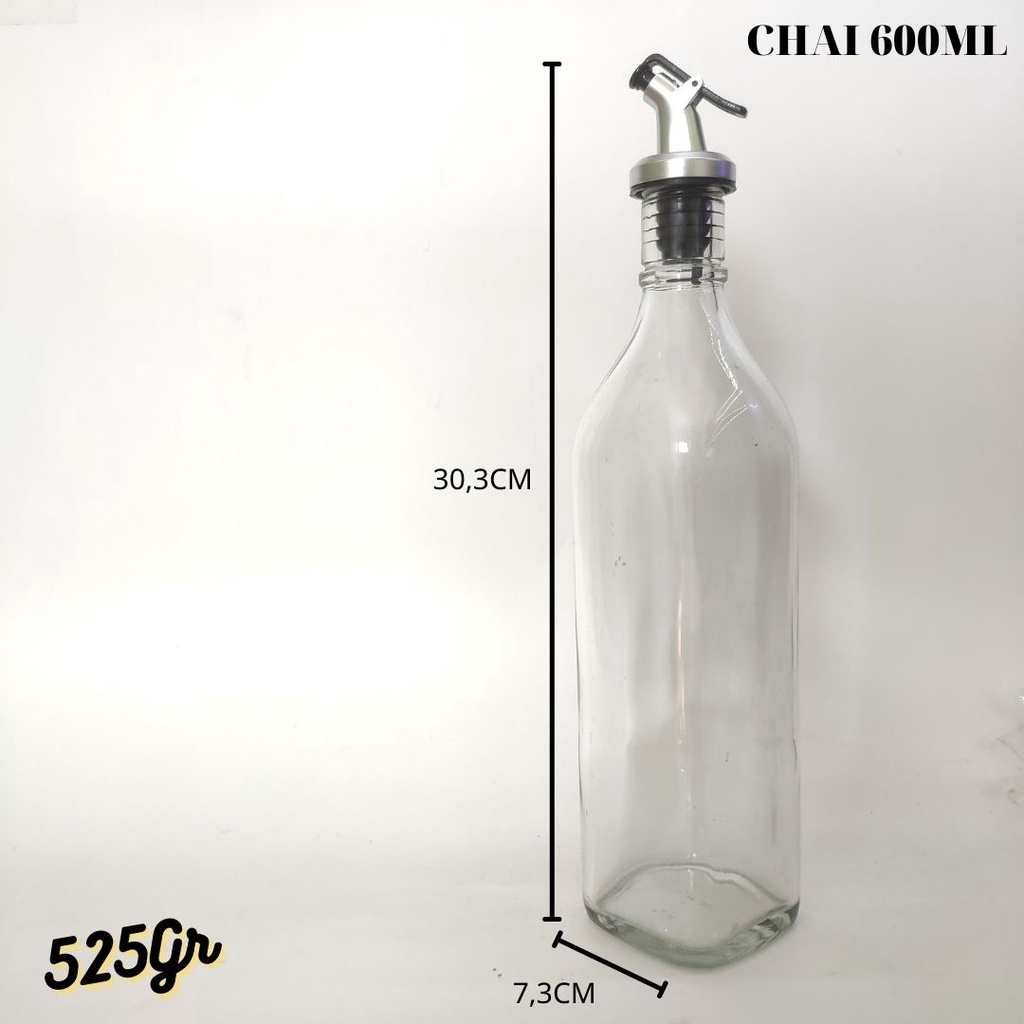 BỘ 3 CHAI THỦY TINH RÓT XỊT DẦU ĂN GIA VỊ NƯớC TƯơNG MẮM GIẤM RƯợ U 250ML 500ML 600ML FREESHIP 50K LỌ THỦY TINH GIÁ RẺ