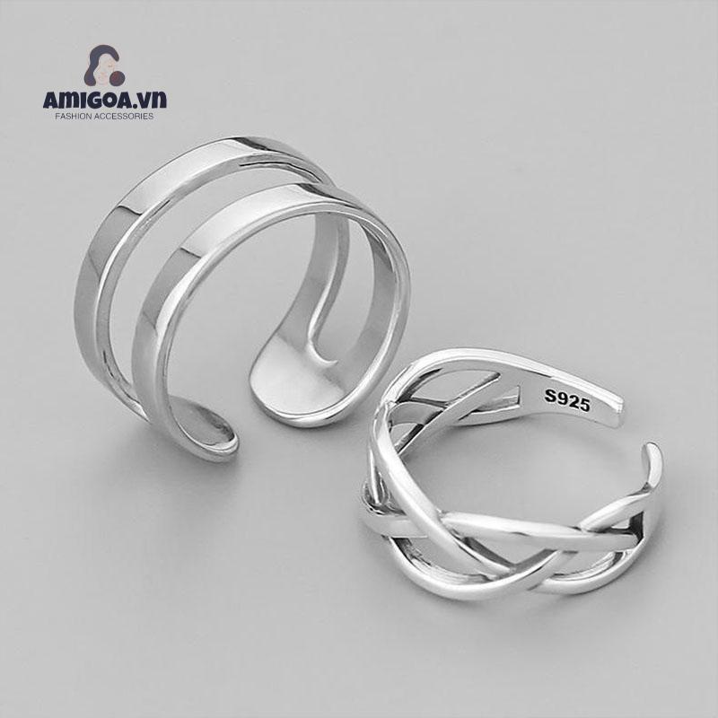 ✨✨Nhẫn Đơn Có Thể Điều Chỉnh Không Phai Màu Dành Cho Nam Nữ