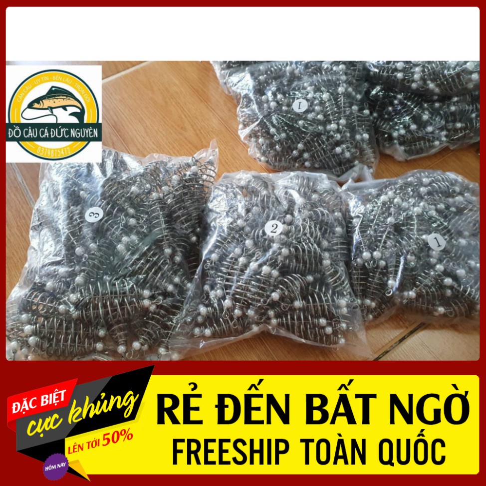 Bộ 10 cái Lò xo lăng xê thép không rỉ tùy chọn size và số lượng-Đồ Câu Hoàng Sơn