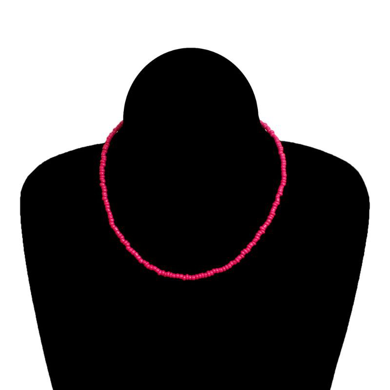 Bộ 8 Vòng Cổ Choker Ngắn 15inch Đính Hạt Nhiều Màu Thời Trang Mùa Hè Cho Nữ