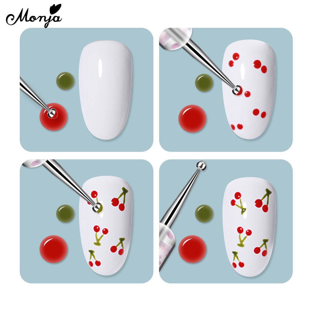 Set 5 bút trang trí móng tay Monja phong cách nghệ thuật