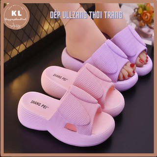 Dép ULLZANG đế bánh mì quai ngang đi trong nhà , văn phòng sang xịn