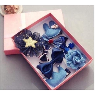Set 10 món nơ, kẹp tóc cho bé