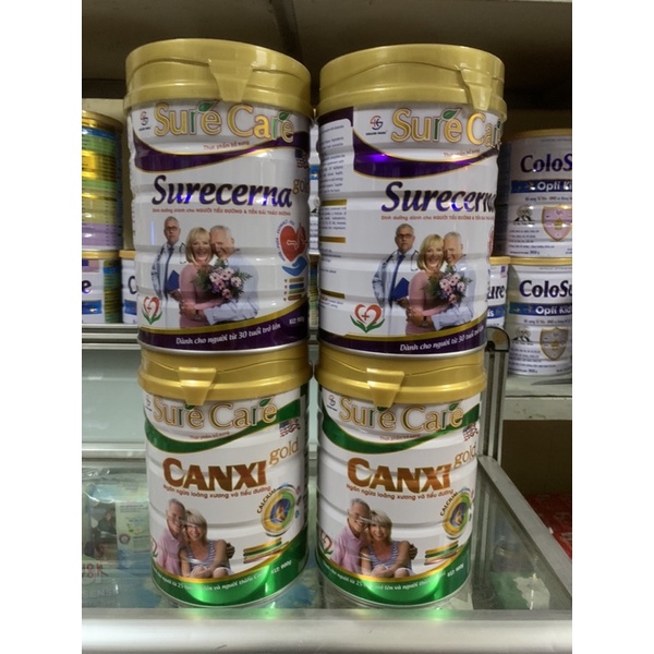Sữa Bột Tiểu Đường Surecerna Gold Và Canxi Gold 900g