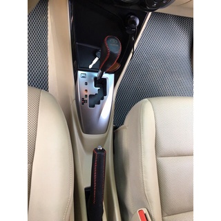 Bọc cần số, phanh tay da bò thật xe toyota vios 2015-2020