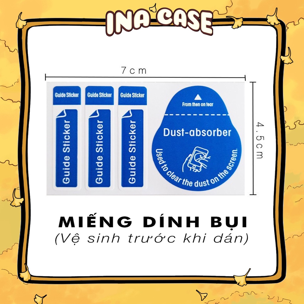 Miếng dính bụi màn hình Miếng dán lấy bụi khi dán kính cường lực điện thoại Lấy sạch bụi trên màn hình