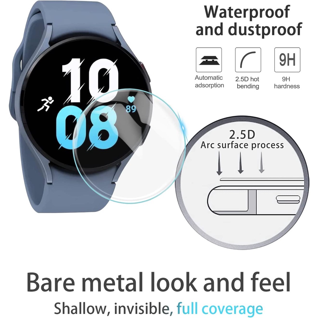 Kính Cường Lực 9H Trong Suốt Bảo Vệ Màn Hình Đồng Hồ Samsung Galaxy Watch 5 40MM 44mm