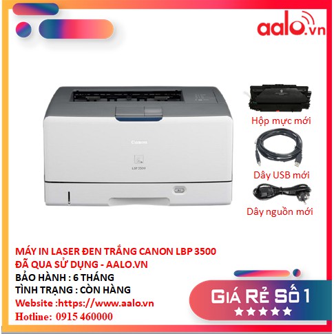 MÁY IN LASER ĐEN TRẮNG CANON LBP 3500 ĐÃ QUA SỬ DỤNG - AALO.VN