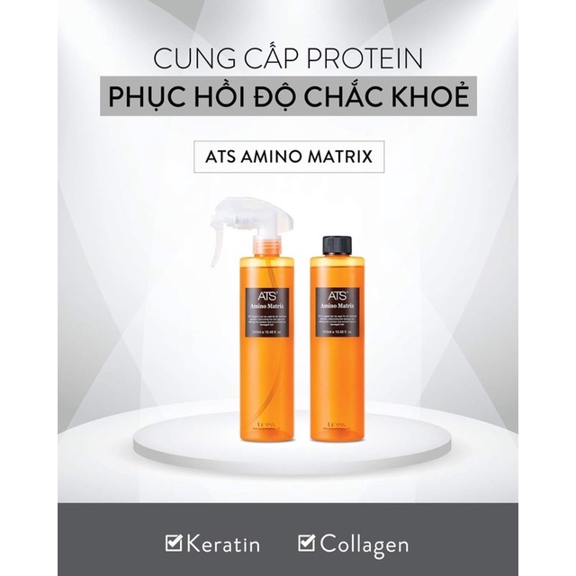 Dung Dịch ATS Xịt Amino Matrix Bổ Sung Keratin Phục Hồi Sức Sống Cho Tóc Hư Tổn 310ml