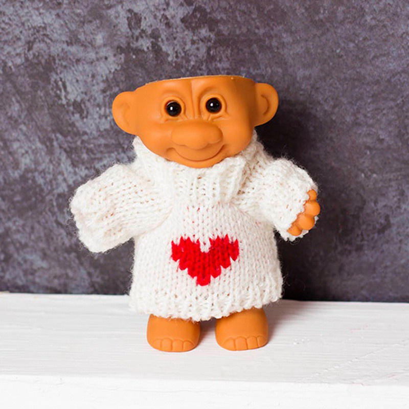 Vỏ bọc bật lửa bằng silicon hình búp bê troll phong cách vintage dễ thương ngộ nghĩnh