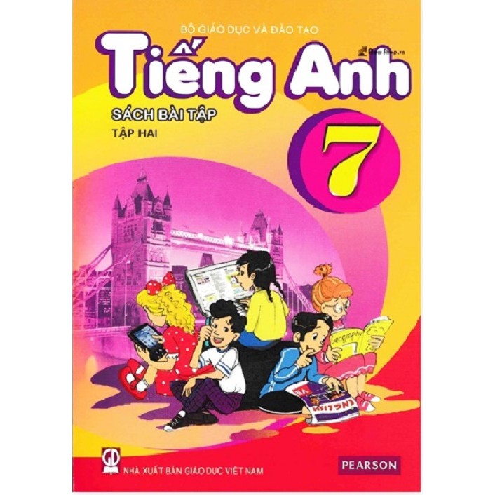 Sách - Tiếng Anh lớp 7 - trọn bộ 4 quyển (không có đĩa và mã học online)