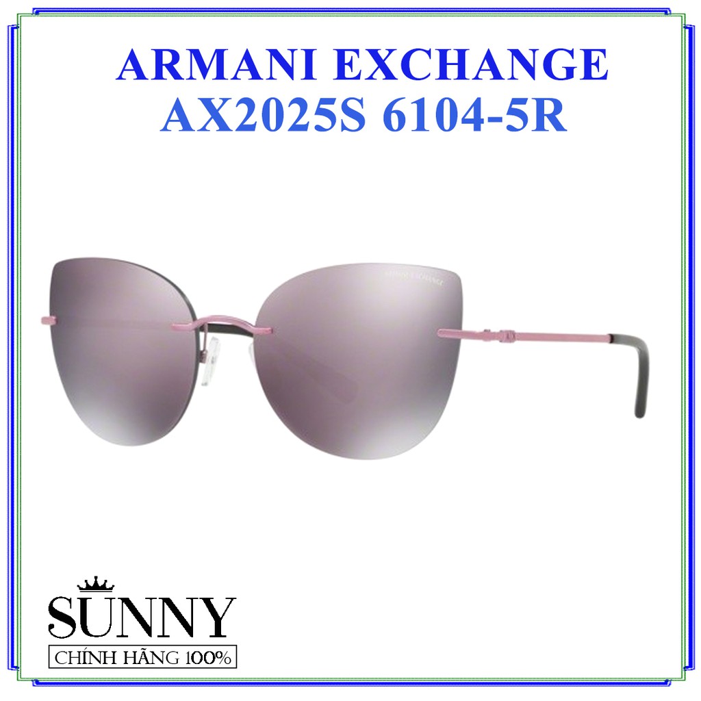 AX2025S 6104-5R - kính mát Armani Exchange chính hãng Italy, bảo hành toàn quốc