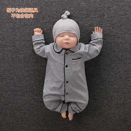 Bộ Đồ Ngủ Vải cotton Nguyên Chất Thời Trang Mùa Thu 2020 Cho Bé Sơ Sinh S1