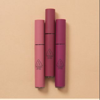 (Sẵn 3 mầu Tím mới) Son Kem Lì 3ce Velvet Lip Tint