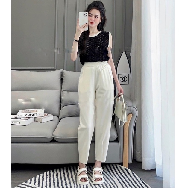 Quần baggy gân thụng
