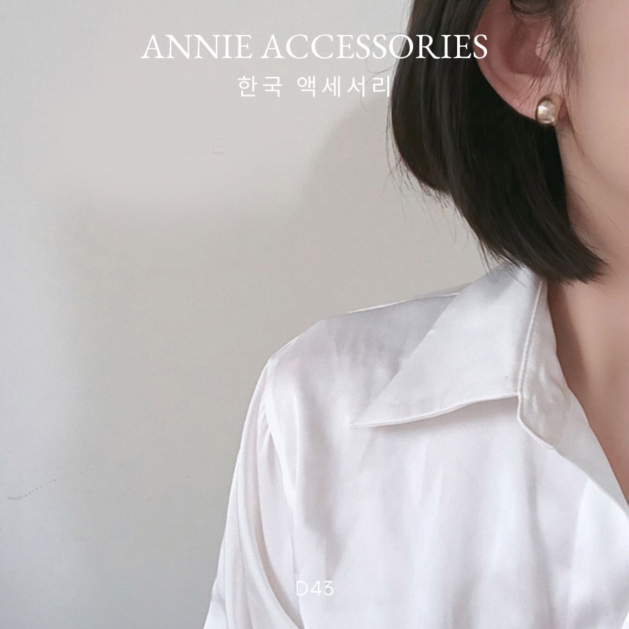 Bông tai mạ vàng phong cách hàn quốc đơn giản nữ tính ANNIE - D43