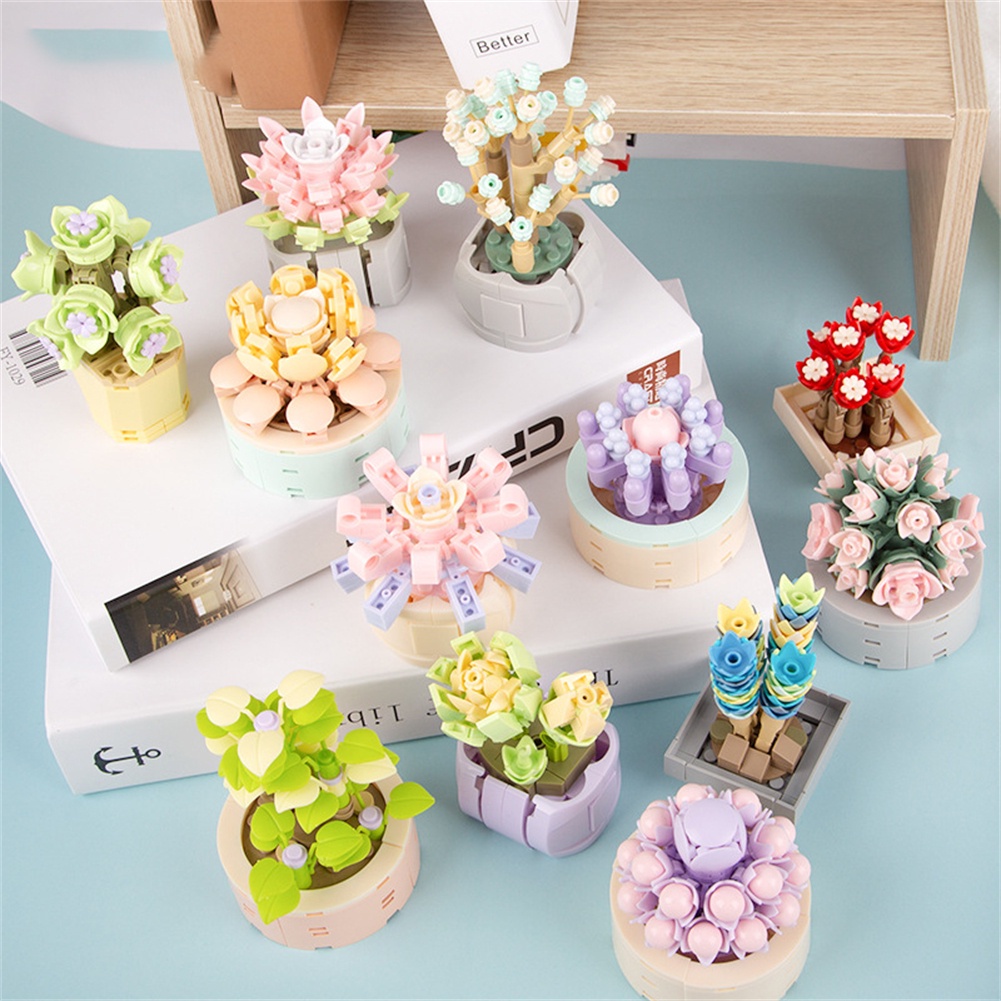 Bộ Đồ Chơi Lắp Ráp Lego Nhà Hoa Hồng Lego Dễ Thương Cho Bé,Mô Hình Lắp Ráp Lego 12 Mùa Hoa