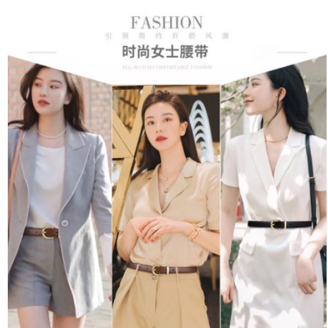 Thắt lưng nữ,dây nịt da khóa kim loại cao cấp phong cách trẻ trung thanh lịch mã TL01