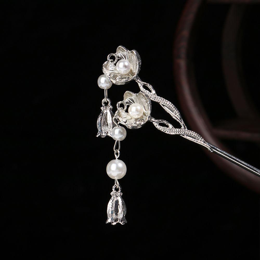 Kẹp Tóc Giả. Kẹp Tóc Kim Loại Đính Hạt Và Tua Rua Dễ Thương