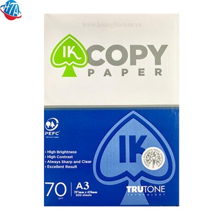 Giấy IK Copy A3 70gsm 500 tờ/ram