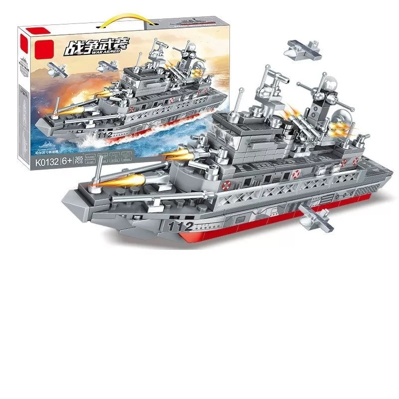 Lego lắp ráp mô hình tàu chiến Military Army K0132 -365 chi tiết