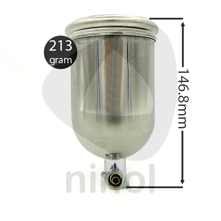 Lon phun sơn inox/nhôm dung tích 300cc, 400cc