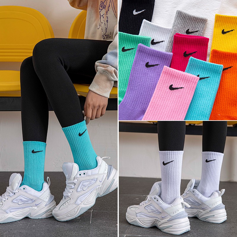 Combo Tất Vớ Nike Màu Cổ cao Fullbox Cao Cấp Hàng xuất dư Dệt tỉ mỉ Logo sắc nét Hộp quà tặng PHỤ KIỆN DRAMA MS002