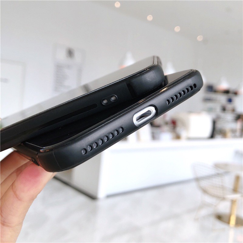 Ốp Iphone tráng gương đen phong cách - Iphone 6 6s iphone 6plus 6splus 7 iphone 7plus 8 iphone 8plus iphone X XS XSmax