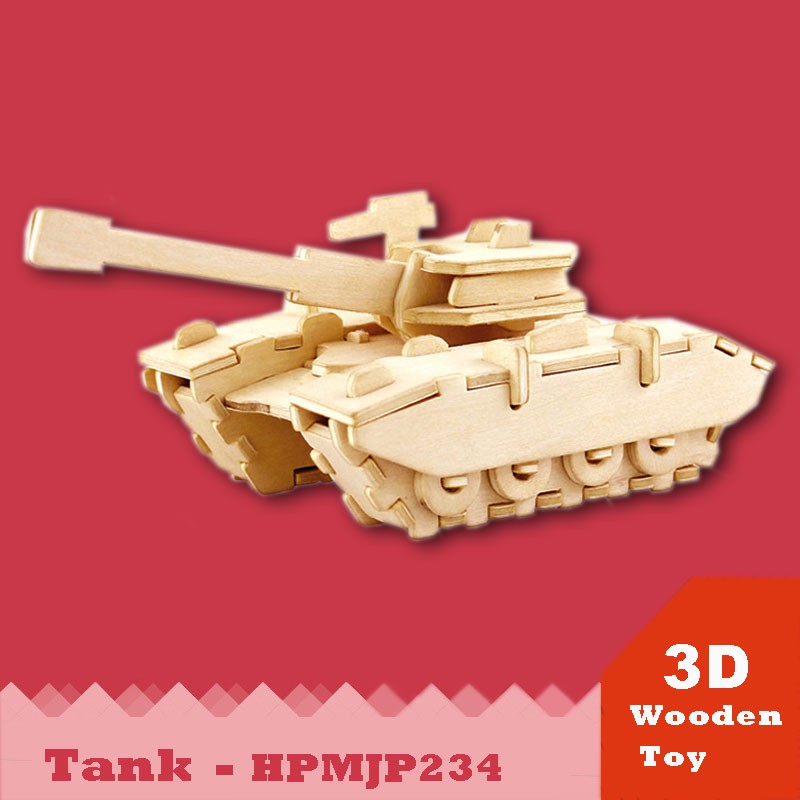 Đồ chơi xếp hình đầu máy xe lửa 3D Puzzle Wooden HPM5302