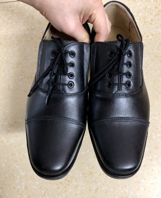 Giày da thật công sở giả buộc dây chính hãng cty