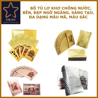 Bộ bài tú lơ khơ chống nước, bền, đẹp, sáng tạo, phôi nhựa/plastic-foil, durable, creative, waterproof playing cards