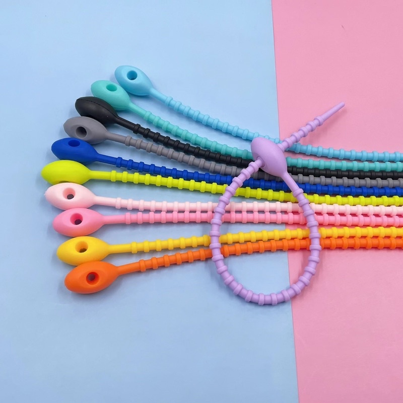 MÓC KHOÁ DẺO LÀM THỦ CÔNG DIY-DÂY QUẤN CỐ ĐỊNH ĐỒ ĐẠC NHIỀU MÀU