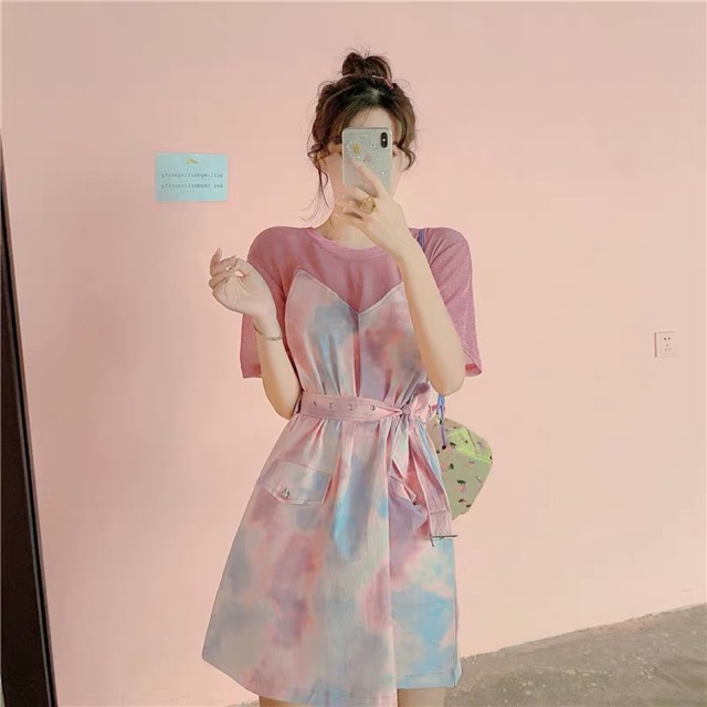 [Mã WASTCOOL giảm 15% tối đa 50K đơn 99K] Set đồ hồng ombre cá tính Ulzzang girl 🌸🌨 | BigBuy360 - bigbuy360.vn