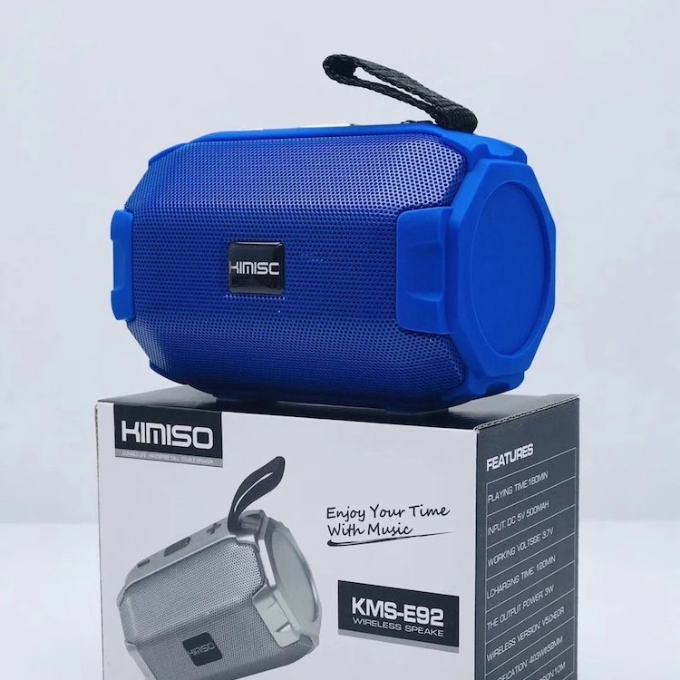 (HỎA TỐC) Loa bluetooth mini Kimiso KMS-E92 hỗ trợ nghe USB, khe thẻ nhớ, đài radio FM, cắm dây AUX (màu ngẫu nhiên)