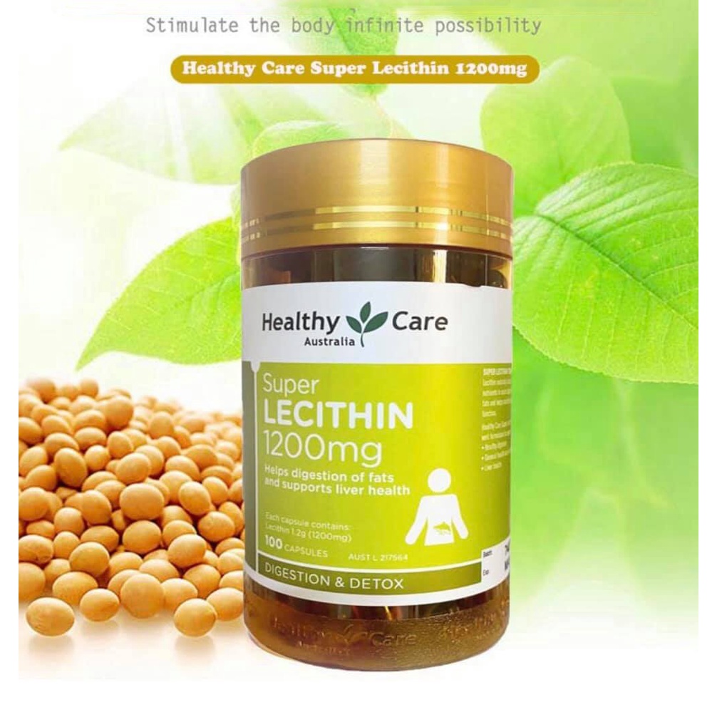 Mầm Đậu Nành ÚC Healthy Care Super Lecithin Chính Hãng MERRY STORE  Giúp Đẹp Da, Tăng V1, Cân Bằng Nội Tiết Tố