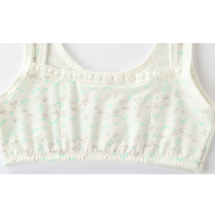 Áo Ngực Thể Thao Bằng Cotton Mềm Kháng Khuẩn Thoải Mái An Toàn Cho Bé Gái Từ 8-16 Tuổi Đến 30-50Kg