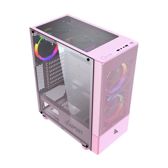 Vỏ Case Gaming VSP B86 Màu Hồng - Pink Chính Hãng