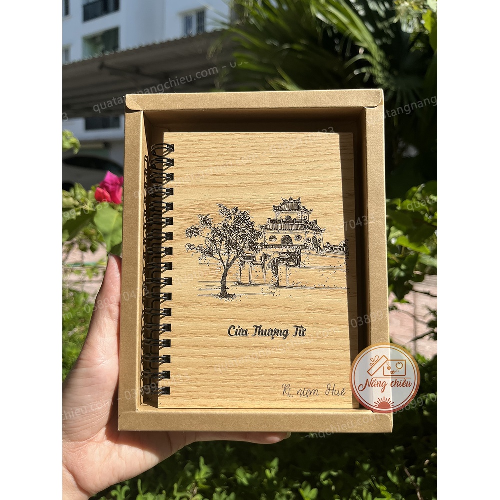 Sổ tay quà lưu niệm các di tích, danh lam thắng cảnh ở Huế, Chùa Thiên Mụ, Ngọ Môn, Phu văn lâu, cổng trường quốc học