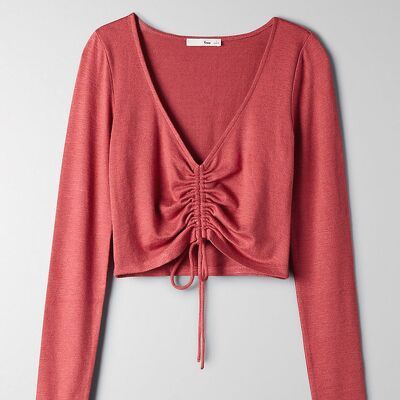 Áo thun croptop rút dây Wilfred Free LYNX