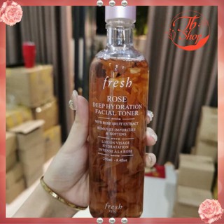 (cao cấp) Nước Hoa Hồng Toner Fresh Rose Deep Hydration 250ml chính hãng