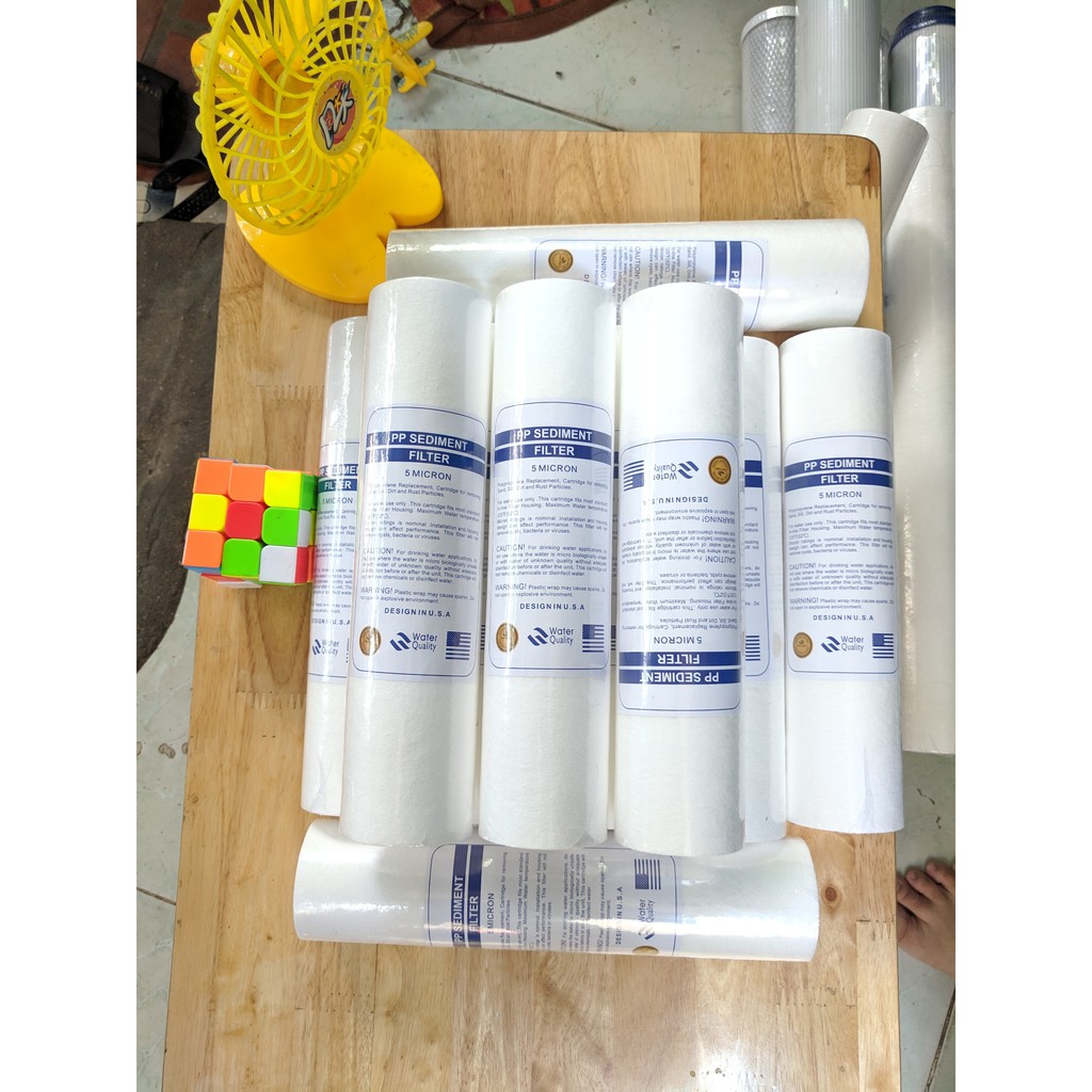(ẢNH THẬT) COMBO 5 Lõi lọc nước số 1 PPf 10 Inch chuẩn dùng cho máy ro và bộ lọc thô | BigBuy360 - bigbuy360.vn