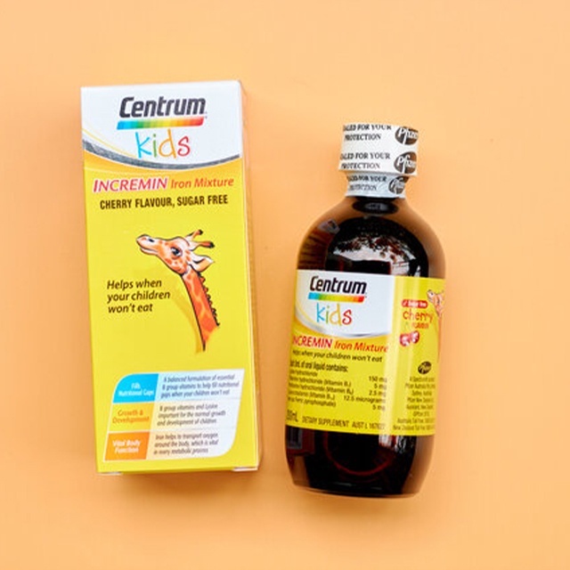 Siro ăn ngon centrum kids incremin iron mixture hỗ trợ trẻ biếng ăn 200ml Healthy care quatangme